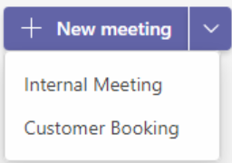 Screenshot describes how to schedule internal meetings.