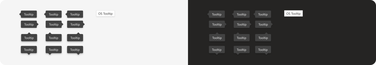 Example shows a tooltip UI component.