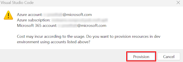 Screenshot shows the selection of subscription.
