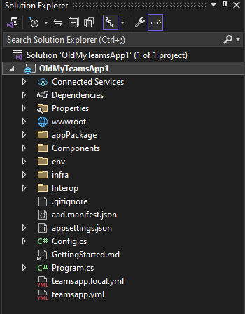 Screenshot shows the old structure.