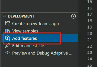 Adding feature