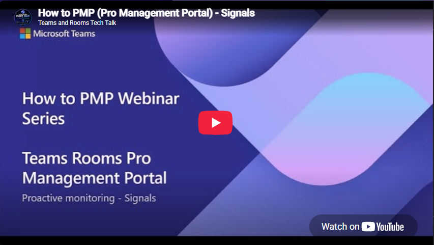 Teams Rooms Pro Management Portal - Signals YouTube