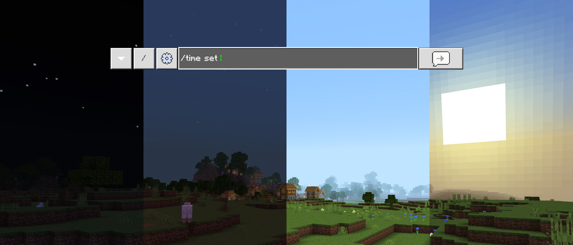 Image showcasing four different time of day settings