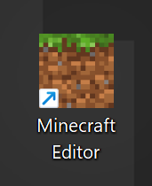 Image of the Minecraft Editor desktop shortcut
