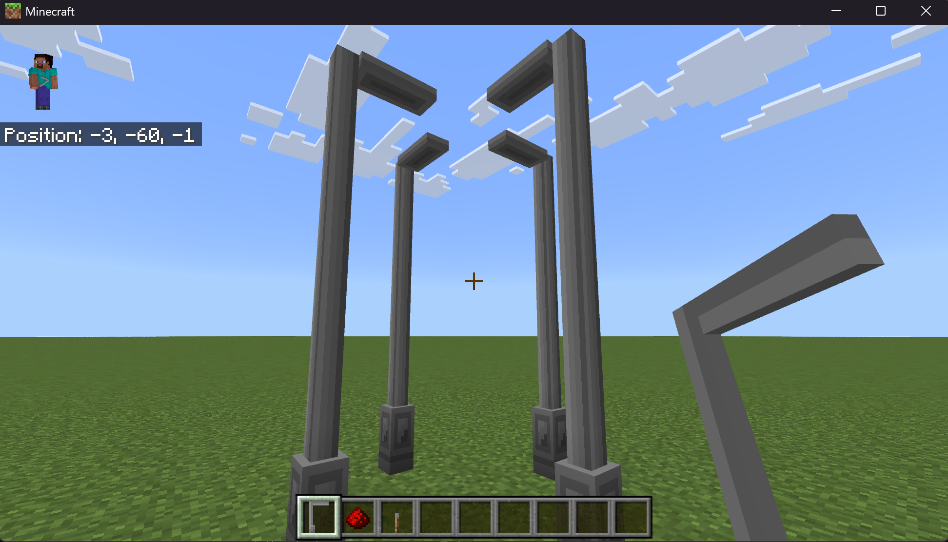 Image of the light post multi-block showing its four directional facings