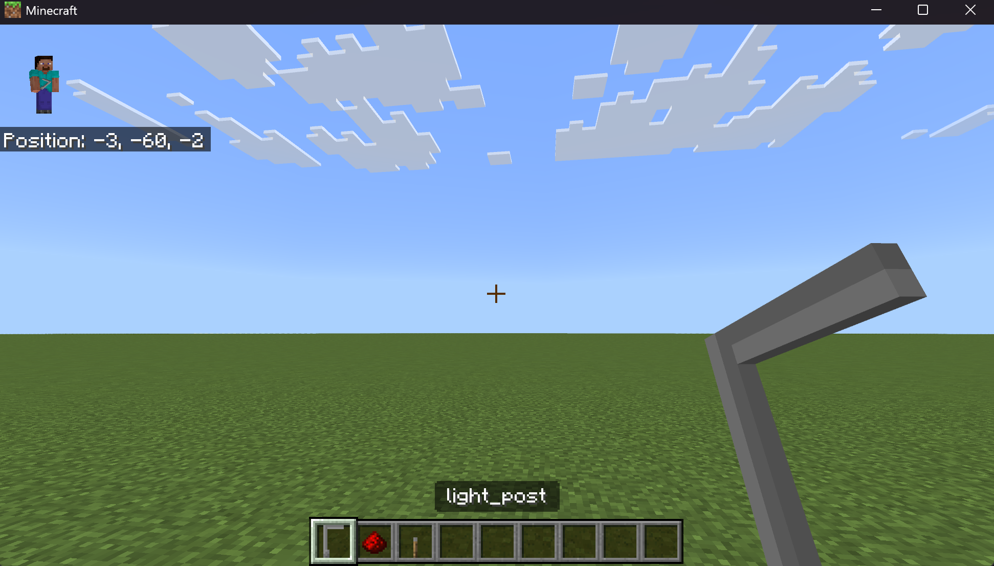The finished light post multi-block item.