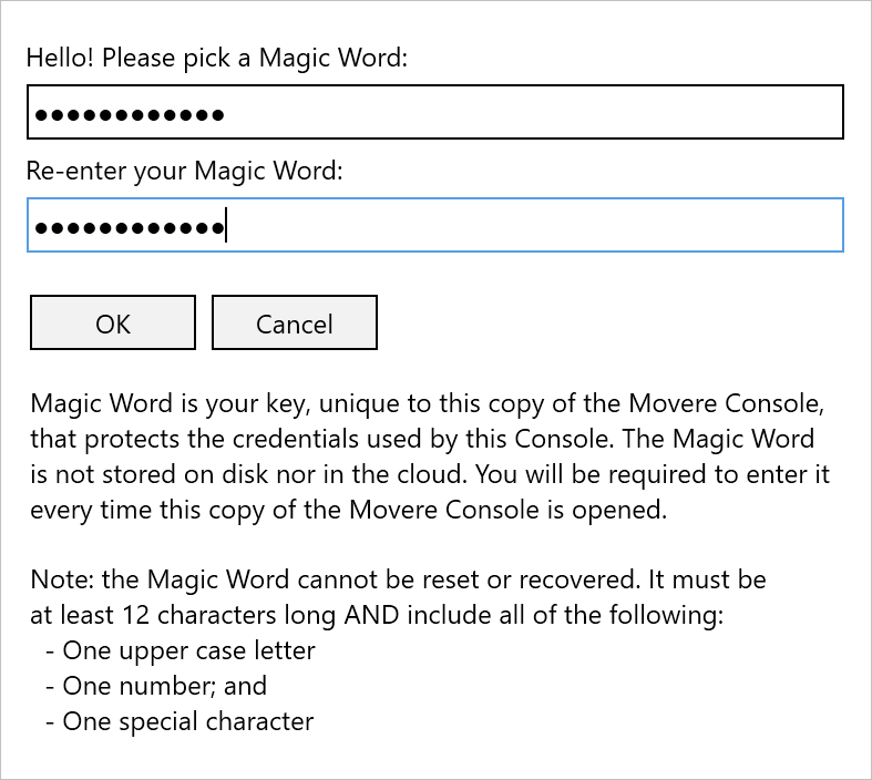 Add a magic word