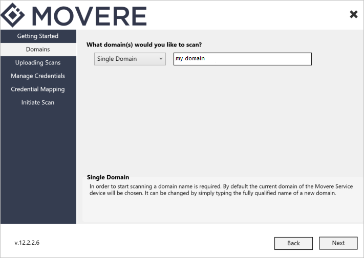 Scan domains