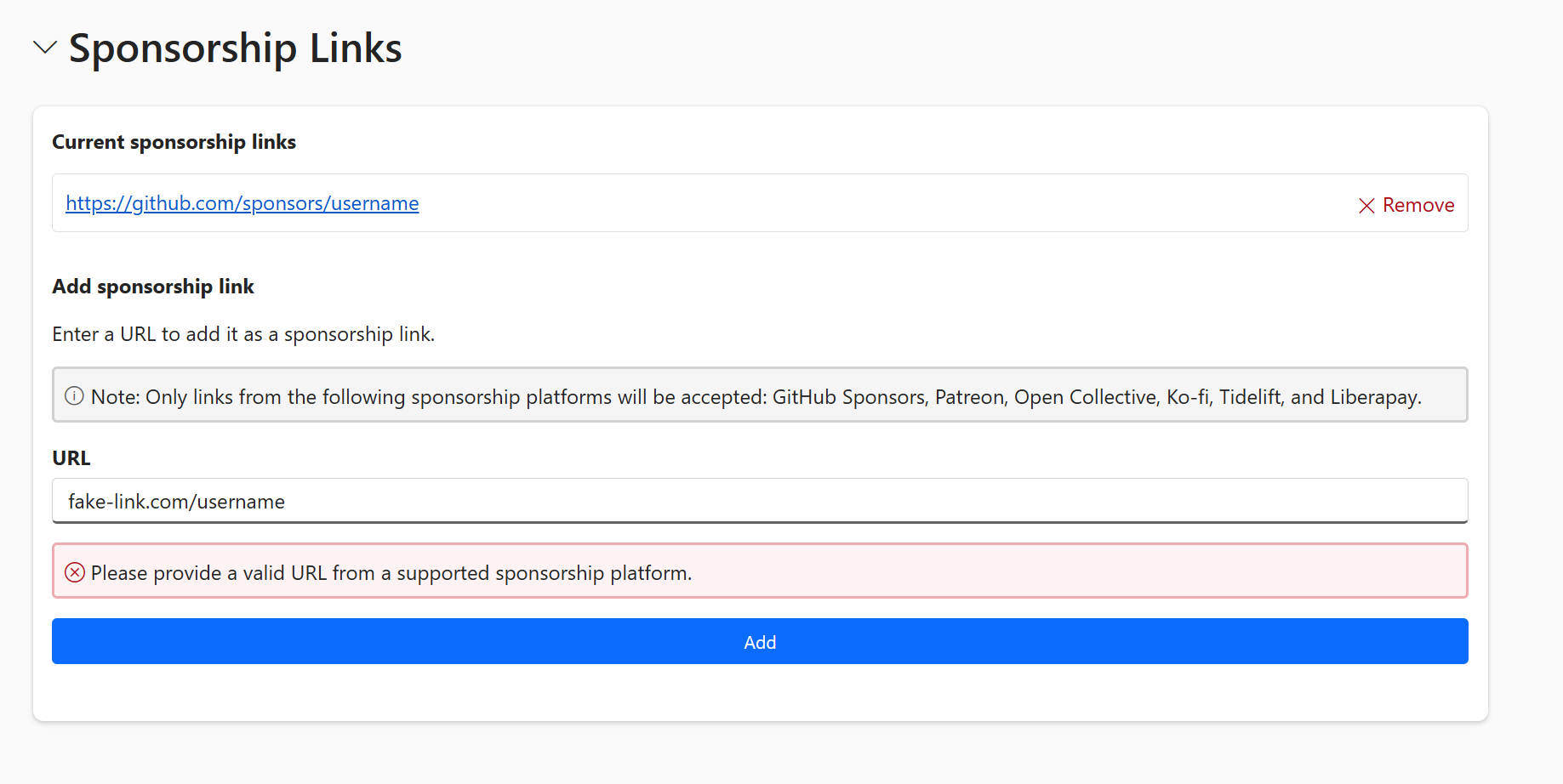 Screenshot of a URL from a platform that is not approved