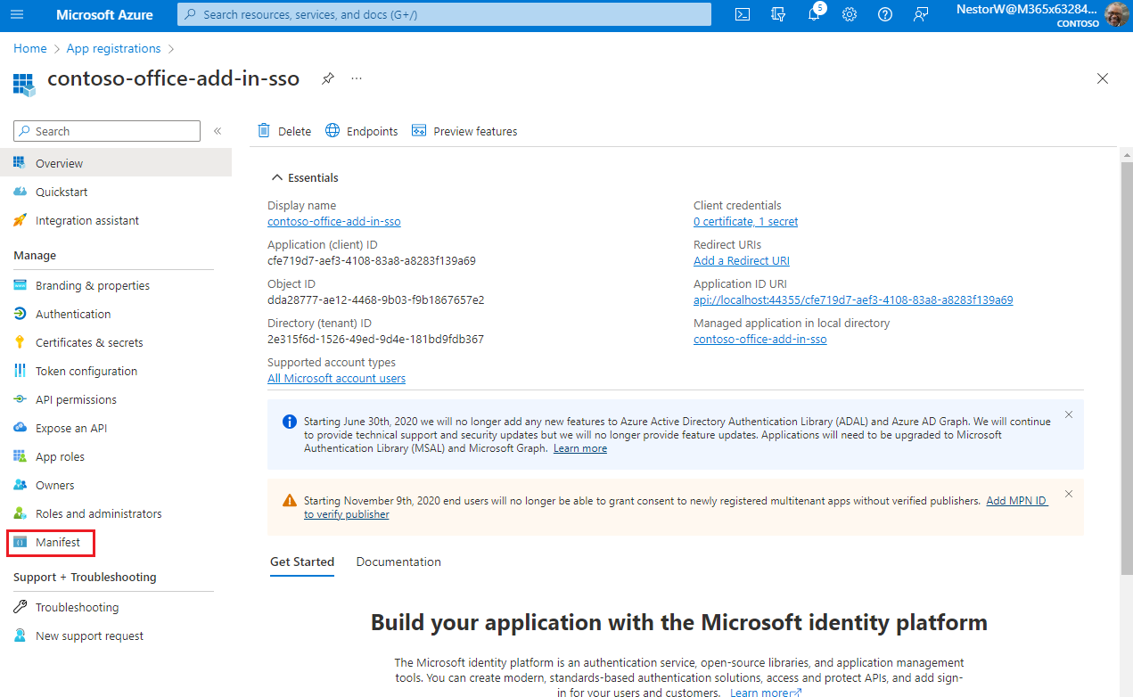 How do we enable Azure AD login for Acumatica Add-In in Outlook?