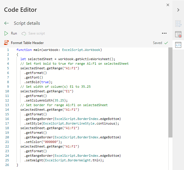 Office Scripts in Excel - Office Scripts | Microsoft Learn