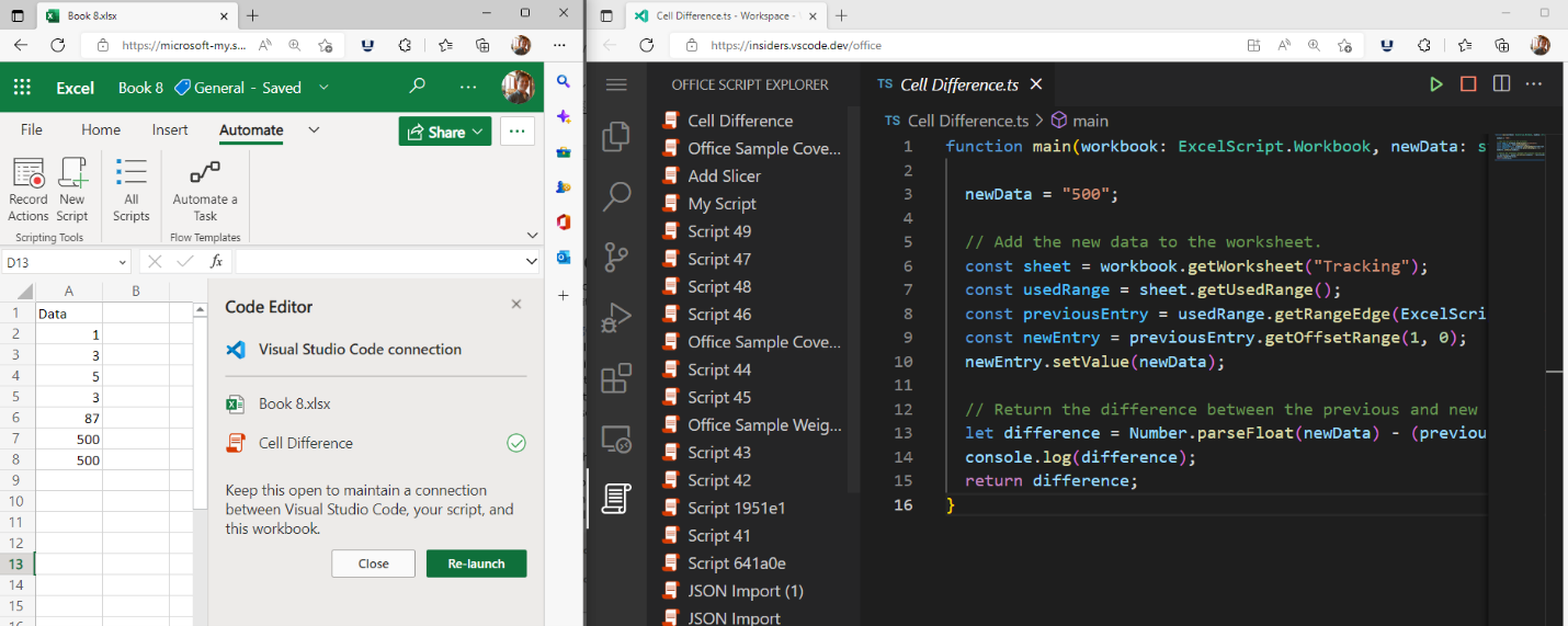 Visual Studio Code for Office Scripts (preview) - Office Scripts |  Microsoft Learn