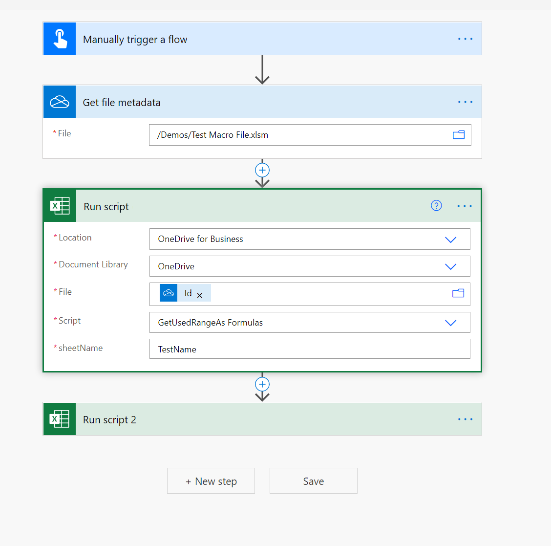 Use macro-enabled files in Power Automate flows - Office Scripts |  Microsoft Learn