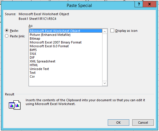 Excel Cannot Paste Special