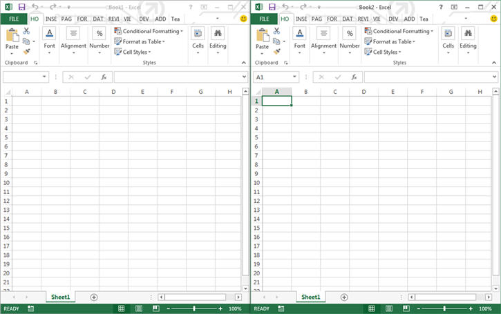 Single Document Interface in Excel 2013