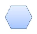 A hexagon shape