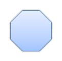 An octagon shape