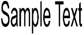 A simple text shape. The text SHOULD  be drawn on a straight line