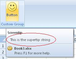 Control with a supertip string