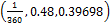 Equation for HSL color value: parentheses 1 over 360 comma 0.48 comma 0.39698 parentheses