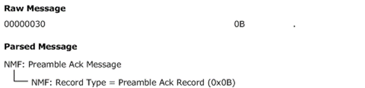 Receiver Initiator : Preamble Ack Message