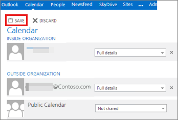 Share calendar and contacts in Microsoft 365 Outlook Microsoft Learn