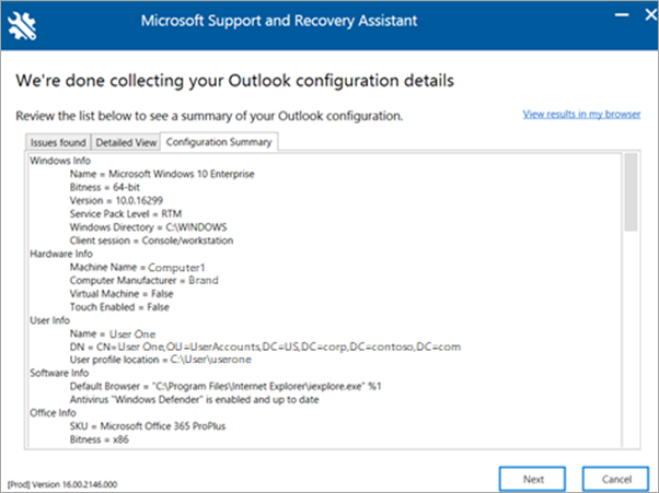 free download Microsoft Support and Recovery Assistant 17.01.0268.015