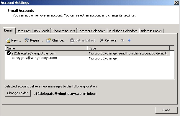 how to add two email accounts in outlook