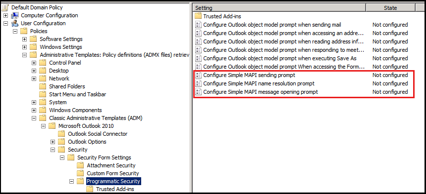 Mapi outlook что это