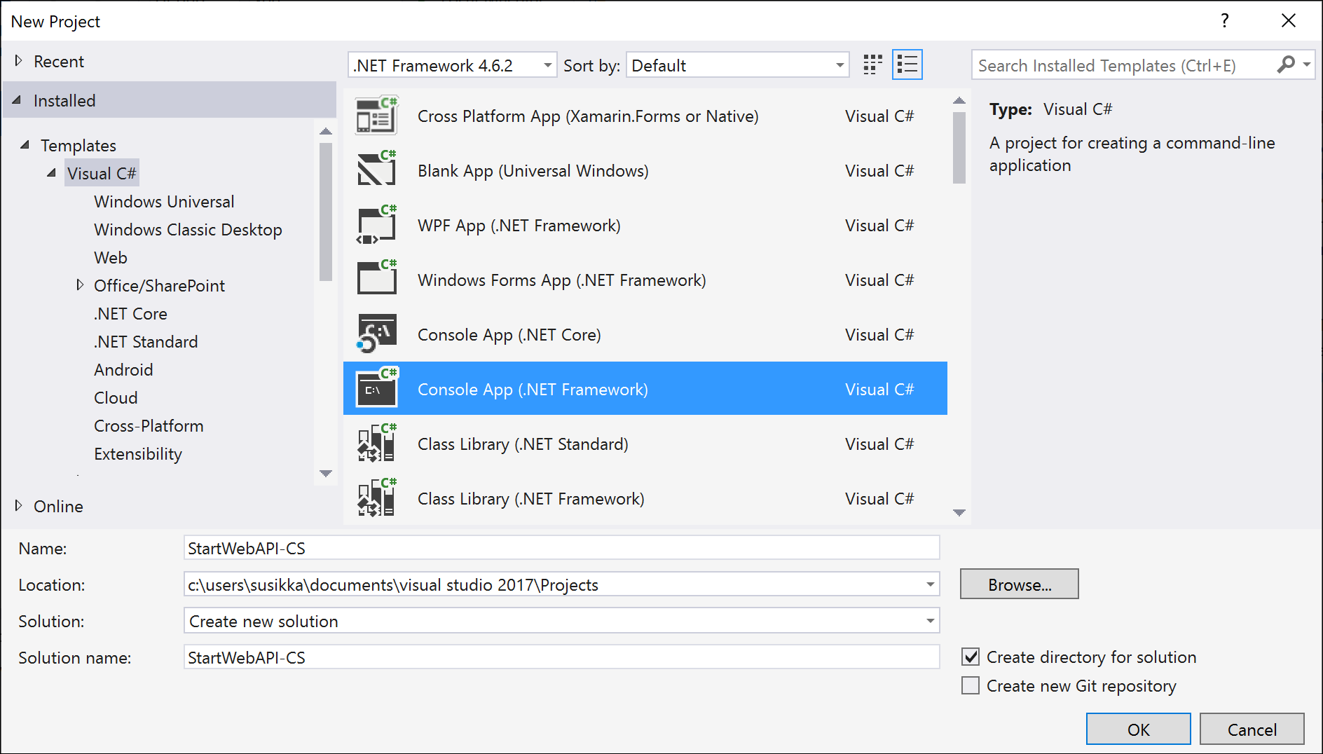 Start a Microsoft Dataverse Web API project in Visual Studio (C#)  (Dataverse) - Power Apps | Microsoft Learn