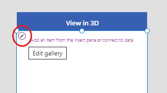 Edit gallery for 3D.