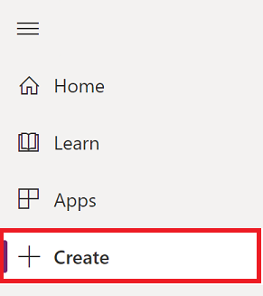 Select Create from the left-pane