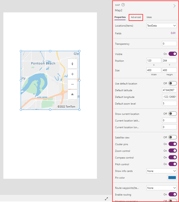 Use An Interactive Map Control In Power Apps - Power Apps | Microsoft Learn