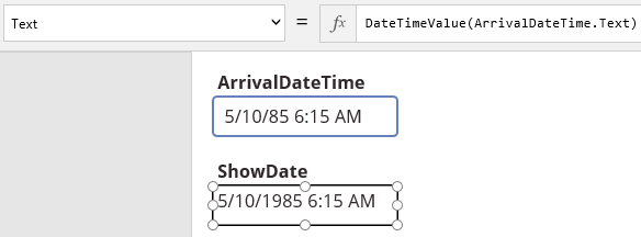 Convert a date/time from text to a value.