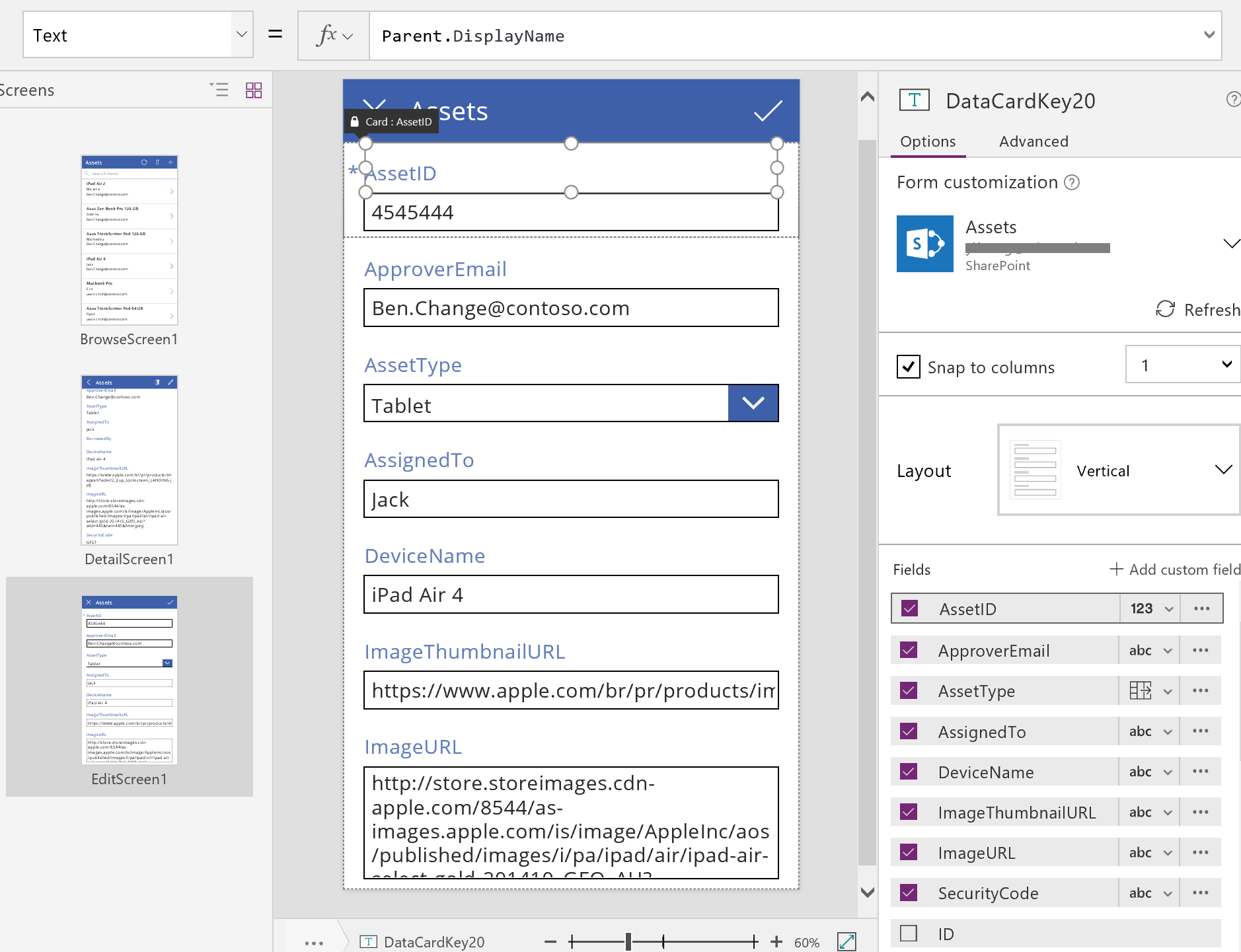 How To Create A Form In Canvas App