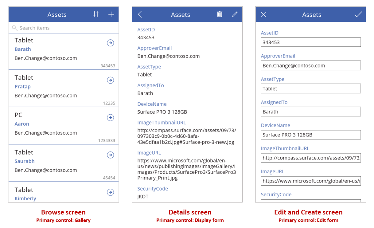 Understand Canvas app Forms Power Apps Microsoft Learn