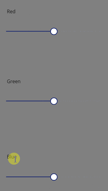 Change the formula for the background fill color of the screen, now complete.