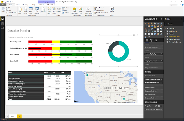 Create a Power BI report using the Dataverse connector - Power