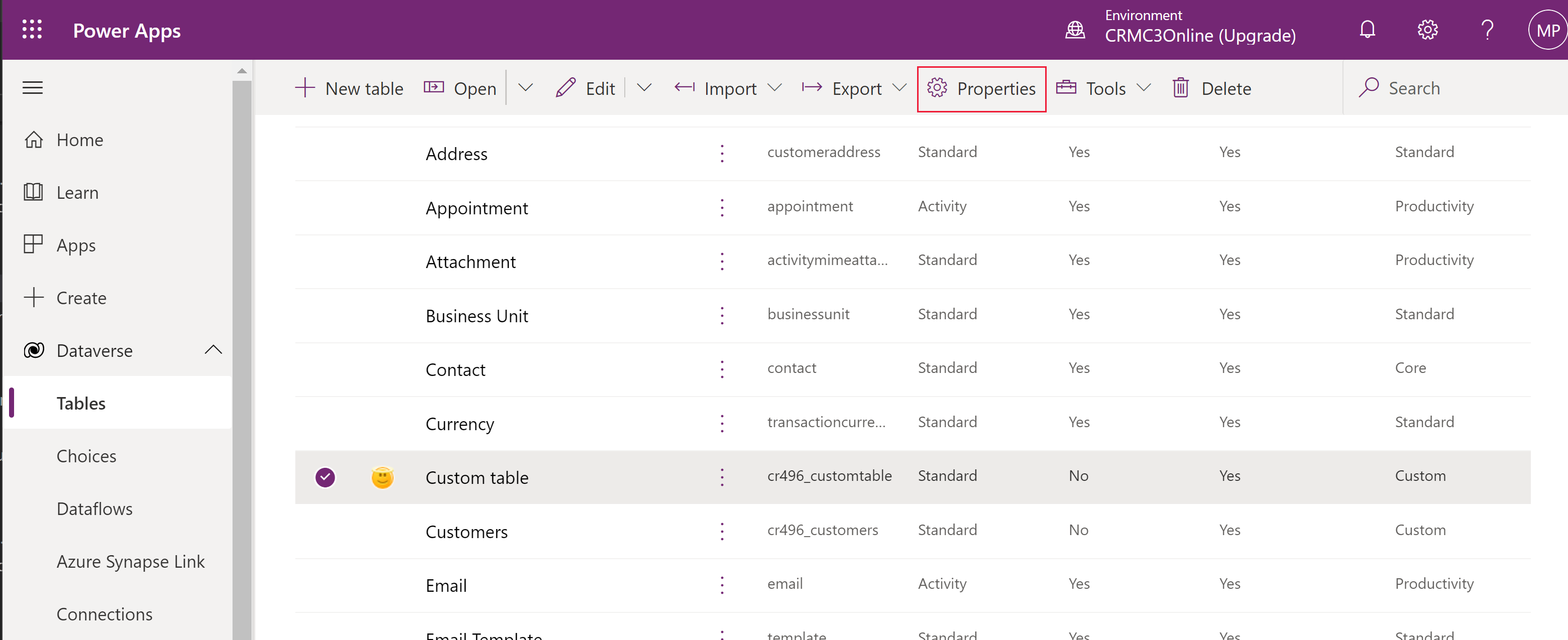 Create and edit elastic tables - Power Apps