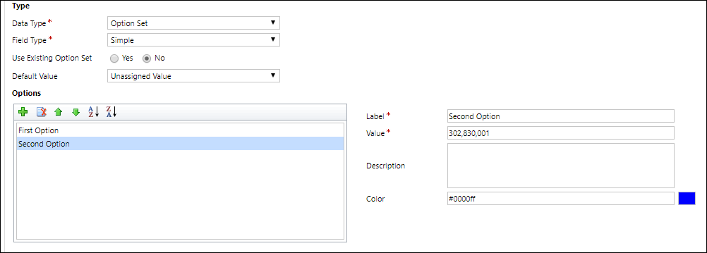 Configure a local choice .