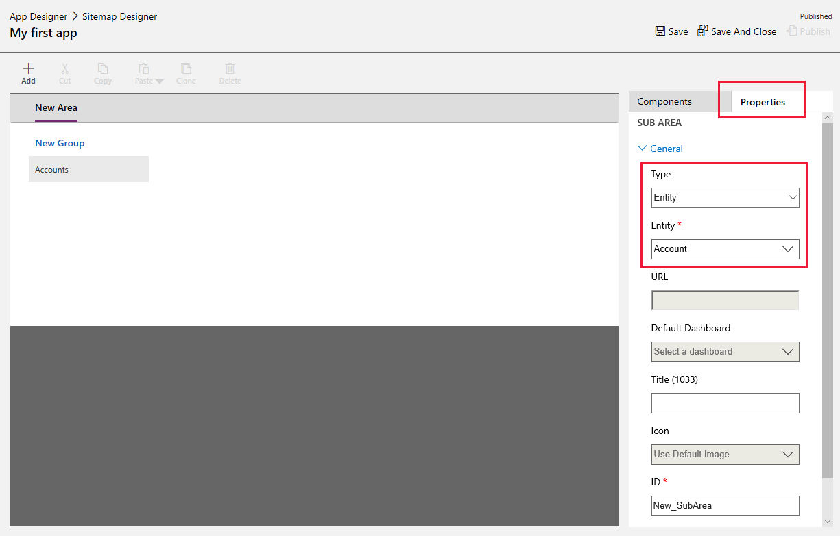 Add components to sitemap.