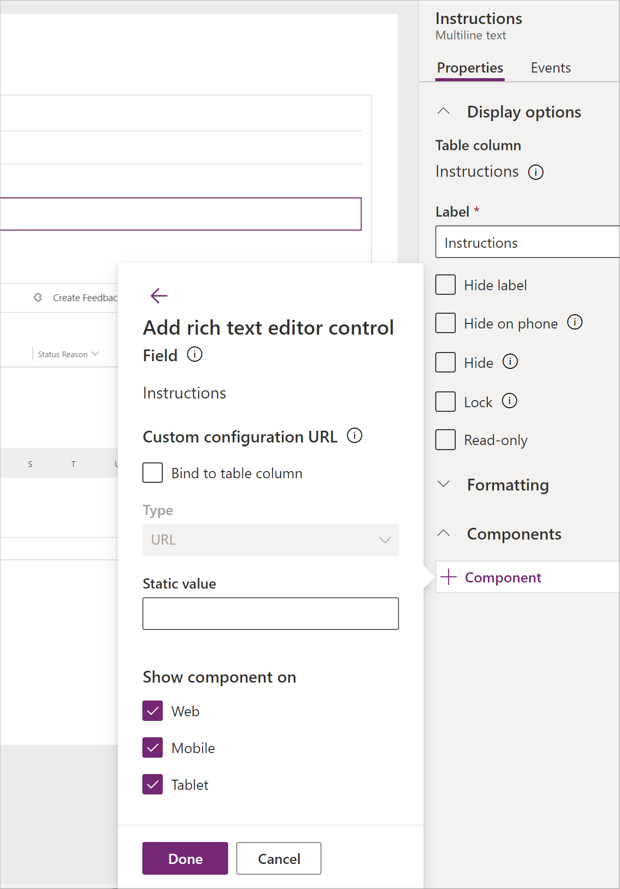 Use the rich text editor control in Power Apps - Power Apps | Microsoft  Learn