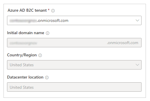 Select an existing Azure AD B2C tenant.