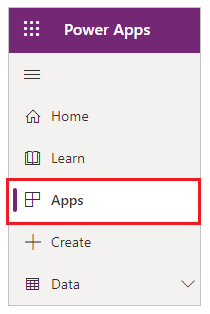 Select Apps from left pane.
