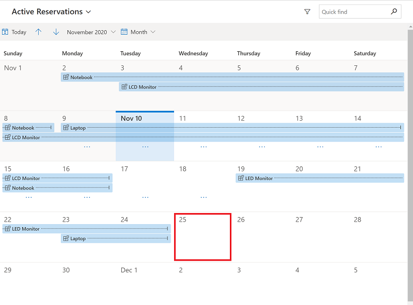 Work with rows in the new calendar view in modeldriven apps Power