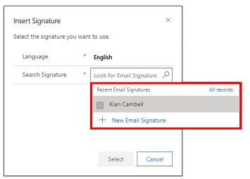 How to add an email signature.