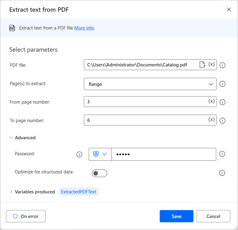 Split a PDF Document with Power Automate