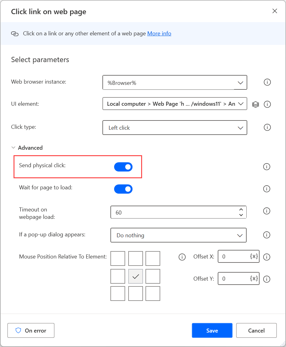 send-physical-clicks-on-a-web-element-power-automate-microsoft-learn