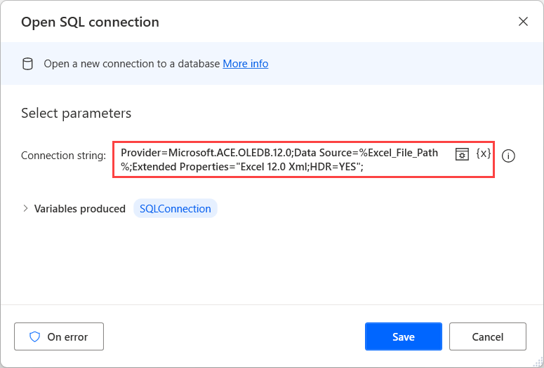 Run SQL queries on Excel files - Power Automate | Microsoft Learn