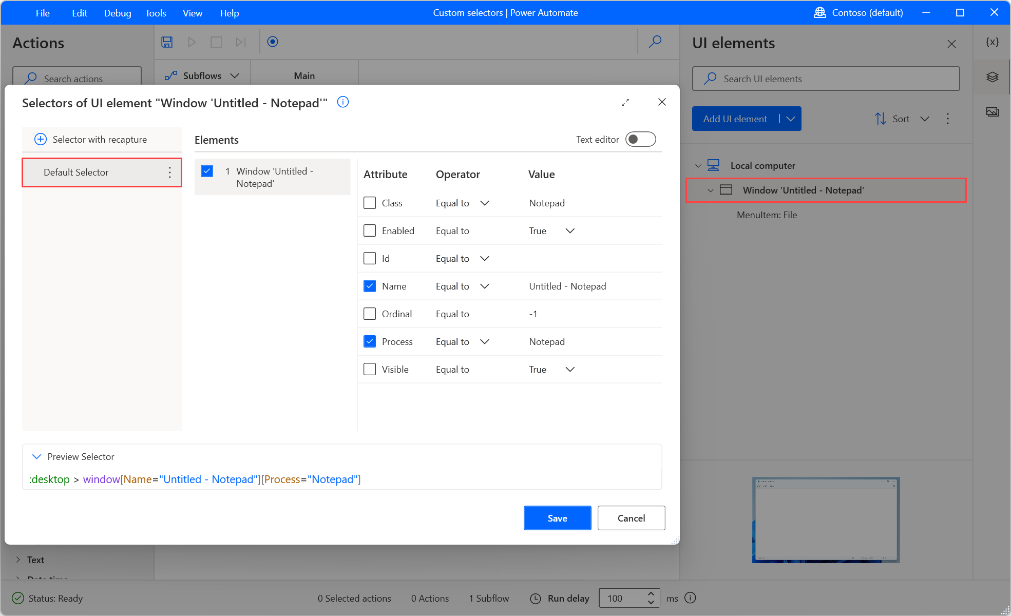 Build a custom selector - Power Automate